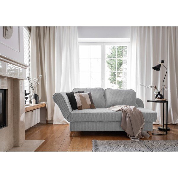 Világosszürke kordbársony heverő (bal oldali) Chic Charlotte – Miuform-image-2