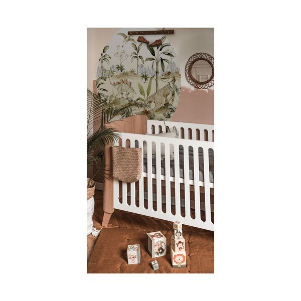 Gyerek matrica falra 150x150 cm Dino World in a Circle – Dekornik-image-1