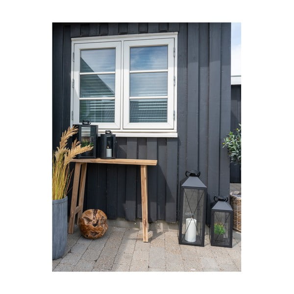 Natúr színű teakfa konzolasztal 30x90 cm Girona – House Nordic-image-2