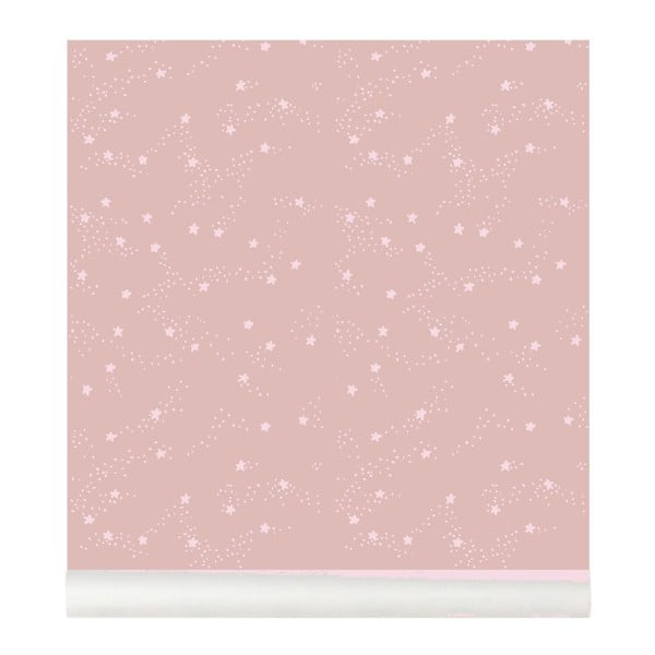 Constellation rózsaszín gyerekszoba tapéta, 48 x 1000 cm - Art for Kids-image-3