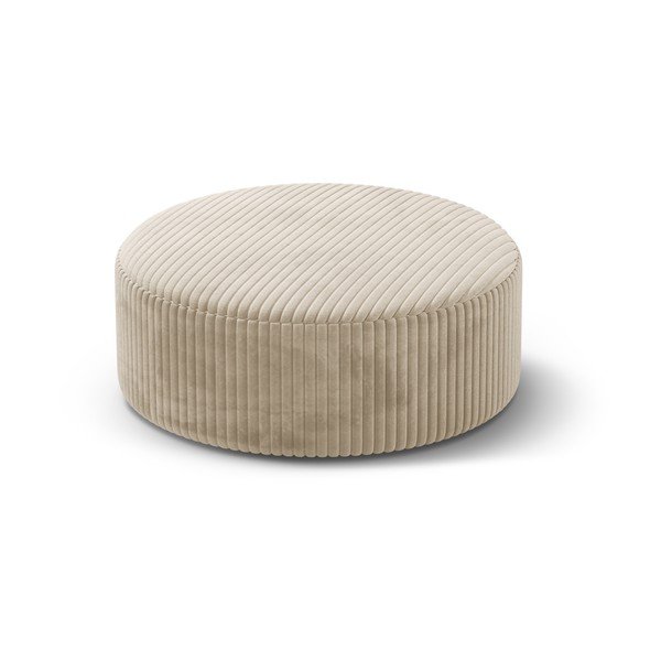 Bézs kordbársony puff Dia – Micadoni 