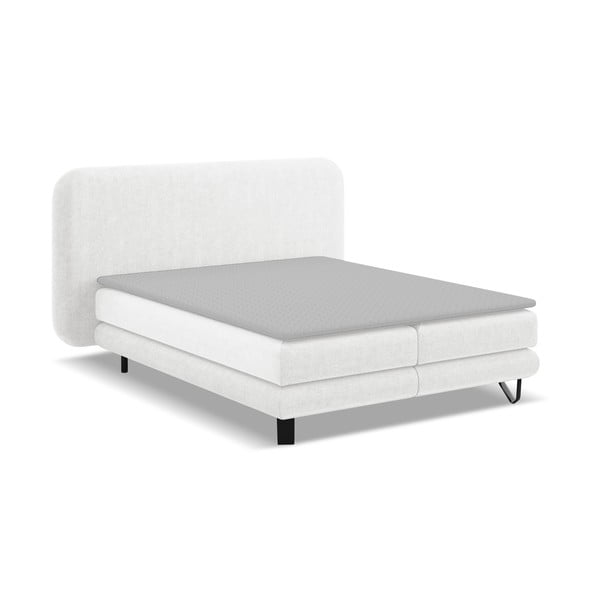 Fehér boxspring ágy 140x200 cm Ilima – Makamii