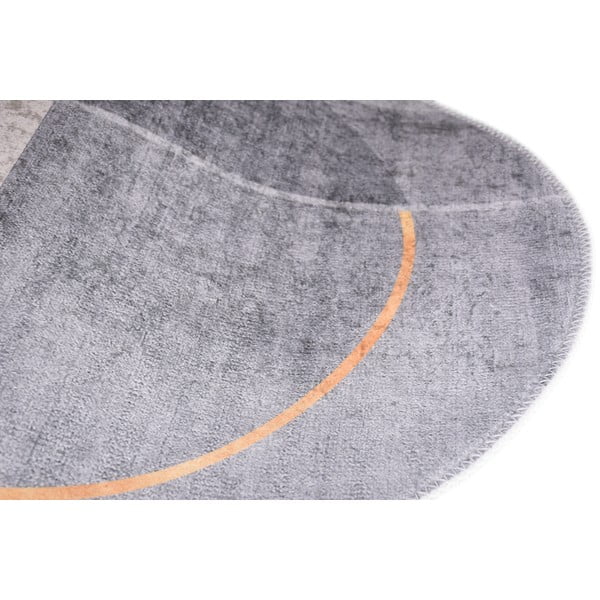 Szürke mosható szőnyeg 60x100 cm Oval – Vitaus-image-2