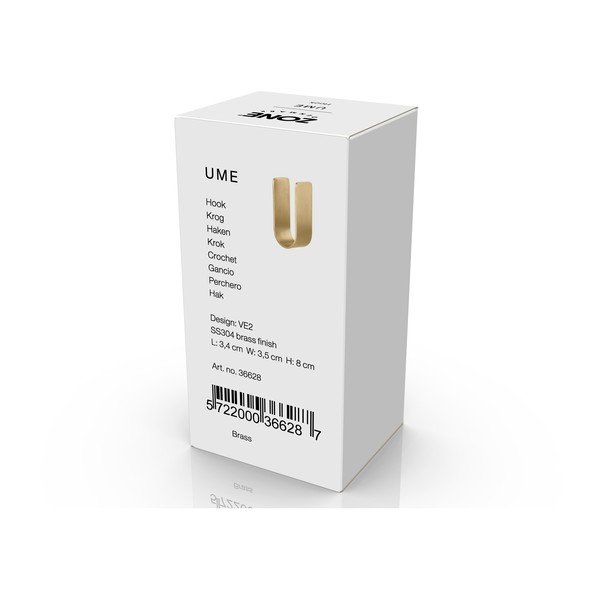 Aranyszínű fali rozsdamentes acél akasztó Ume – Zone-image-2