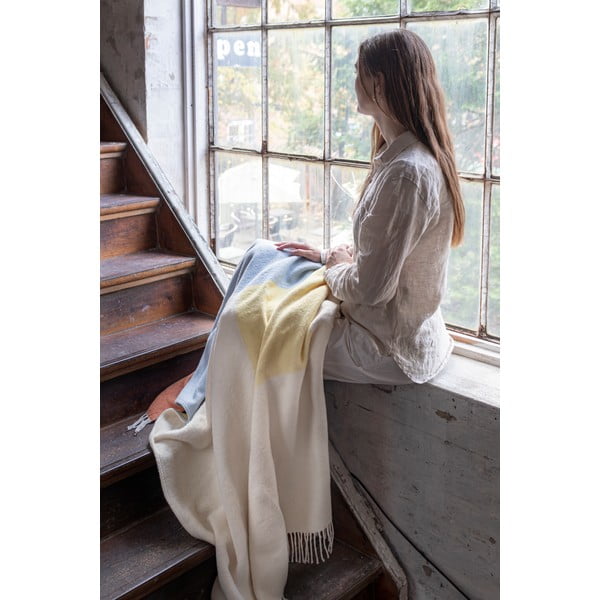 Sárga-kék takaró 125x190 cm Brick – Mette Ditmer Denmark-image-3