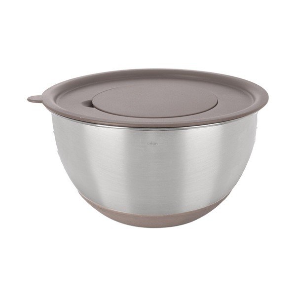Ezüstszínű rozsdamentes acél tál ø 22 cm Beige – Orion