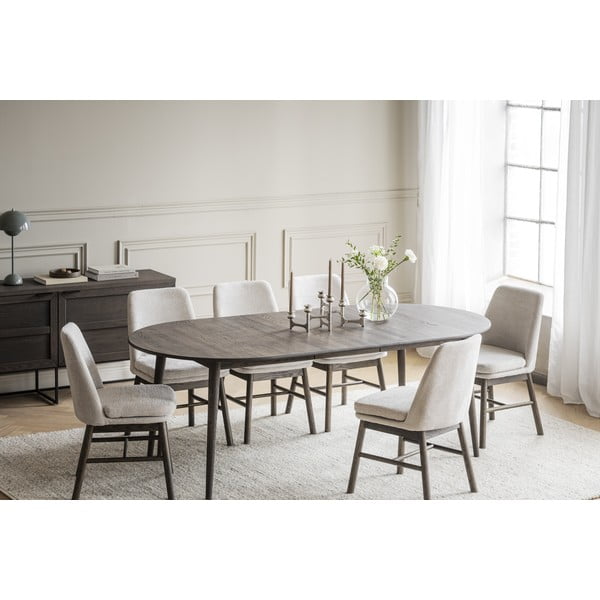 Sötétbarna tölgyfa bővíthető étkezőasztal 105x170 cm Tyler – Rowico-image-2