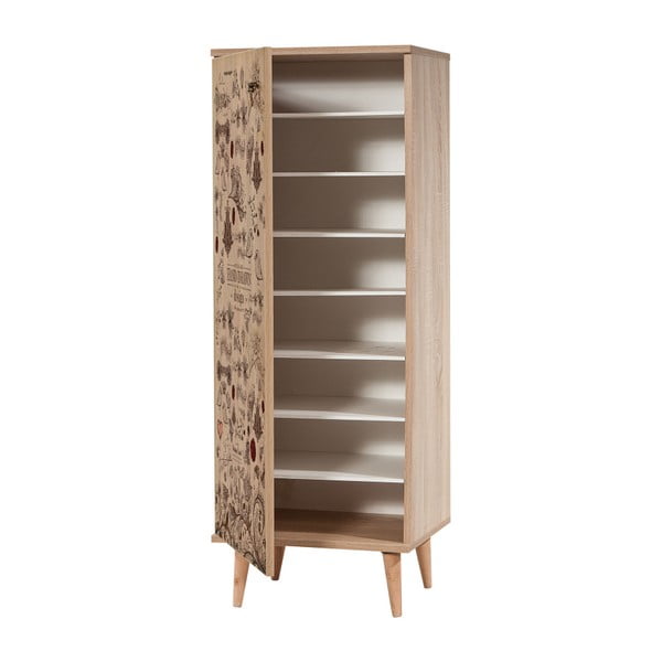 Flinta Romance magas cipősszekrény, magasság 128 cm-image-3