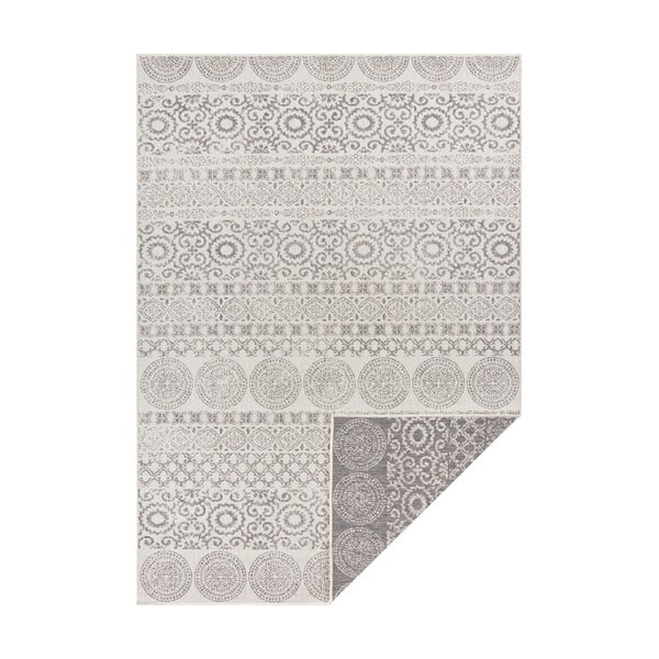 Circle szürke-fehér kültéri szőnyeg, 200x290 cm - Ragami