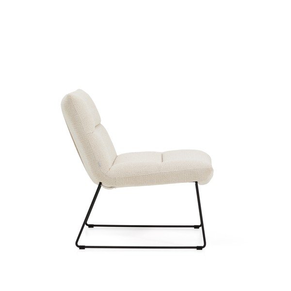 Bézs zsenília fotel Asen – Kave Home-image-3