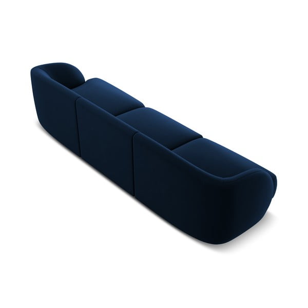 Kék bársony kanapé 259 cm Miley - Micadoni Home-image-3