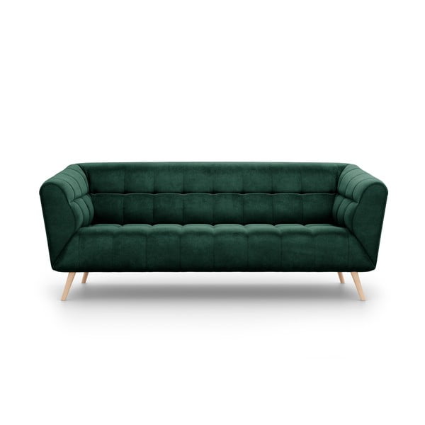 Étoile sötétzöld bársony kanapé, 210 cm - Interieurs 86
