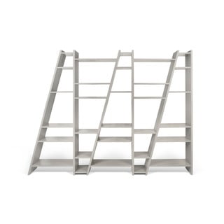 Delta szürke könyvespolc, magasság 195 cm - TemaHome