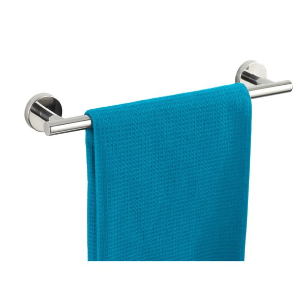 Fényes ezüstszínű fali rozsdamentes acél törölközőtartó Bosio – Wenko-image-3