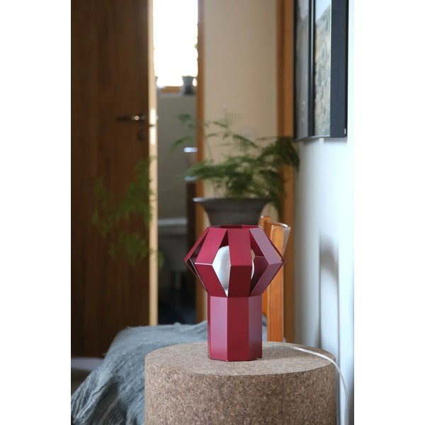 Piros fém asztali lámpa fém búrával (magasság 27 cm) Octa – Markslöjd-image-3