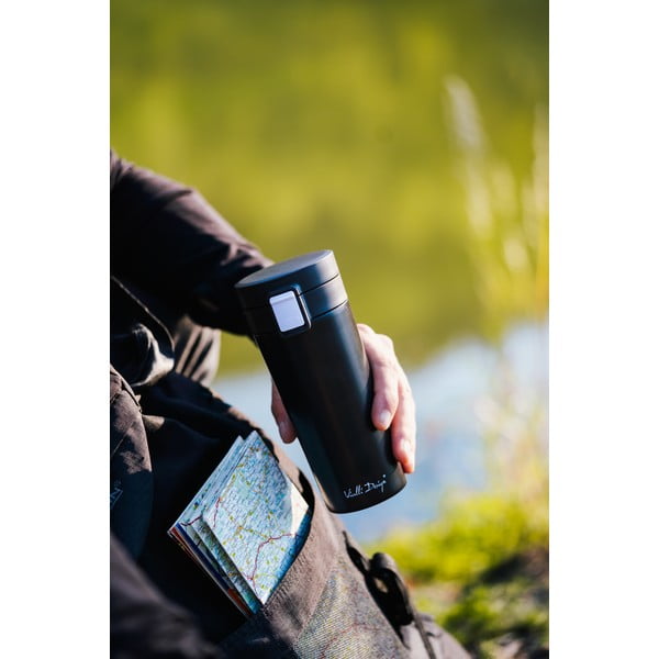 Fuori fekete thermo utazóbögre, 400 ml - Vialli Design-image-4
