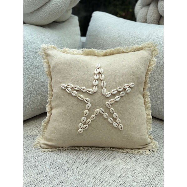 Pamut párnahuzat 43x43 cm Seashells – Mioli Decor-image-2