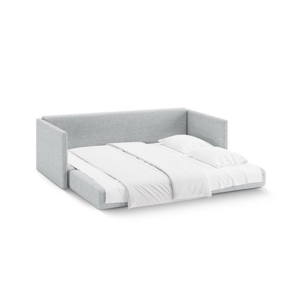 Világosszürke zsenília kinyitható kanapé 209 cm Shannon – Cosmopolitan Design-image-3