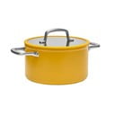 Indukciós tűzhelyhez alkalmas edény fedővel-kerámia felülettel 5,5 l Meda 3.0 – FABINI