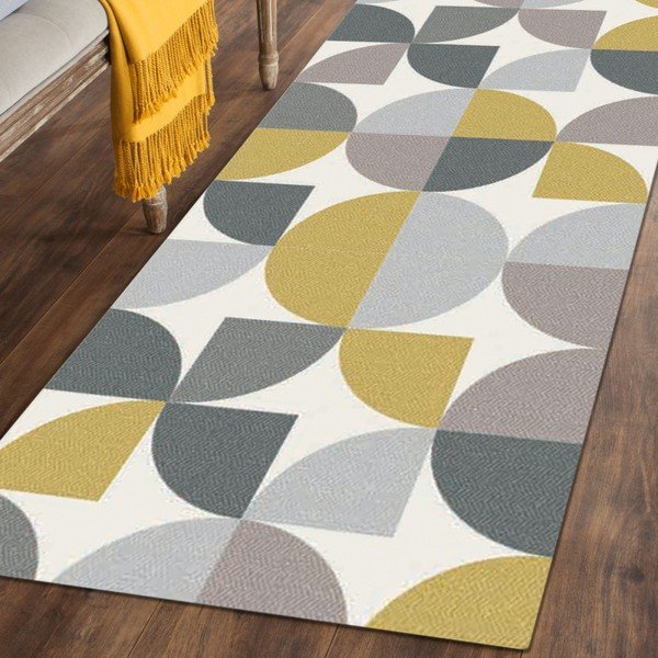 Seventy sárga-szürke futószőnyeg, 60 x 140 cm - Floorita-image-1