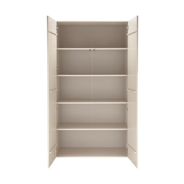 Világosszürke borovi fenyő ruhásszekrény 110x200x57 cm Rain – WOOOD-image-3