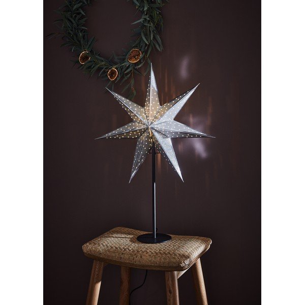Ezüstszínű fénydekoráció karácsonyi mintával ø 45 cm Glitter – Markslöjd-image-1