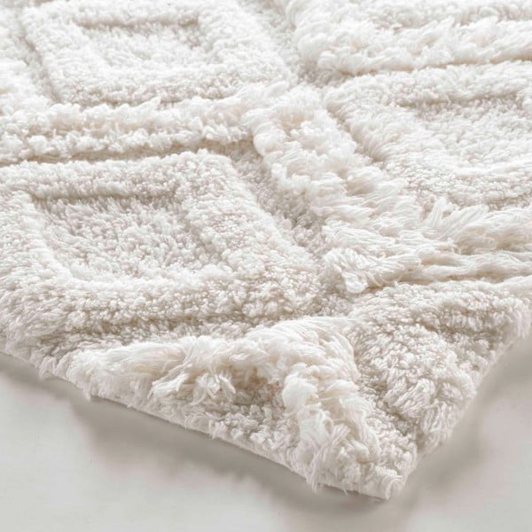Fehér fürdőszobai kilépő 50x80 cm Ikatis – douceur d'intérieur-image-2