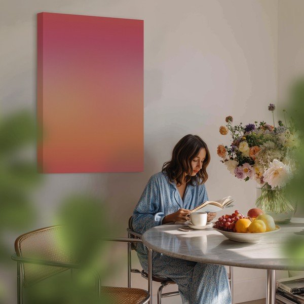 Nyomtatott vászon kép 70x100 cm Pink Aura – Styler-image-1