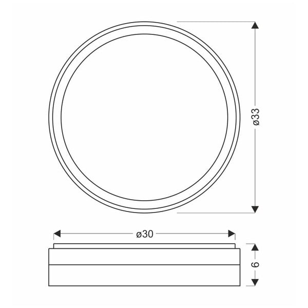 Fehér-aranyszínű LED mennyezeti lámpa ø 33 cm Florida – Candellux Lighting-image-3