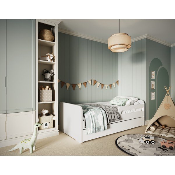 Fehér gyerekágy ágyráccsal 80x200 cm Duuli – ELTAP-image-3