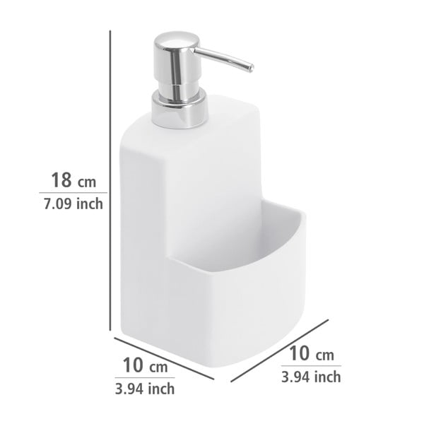 Festival fehér szappanadagoló szivacstartóval - Wenko-image-3