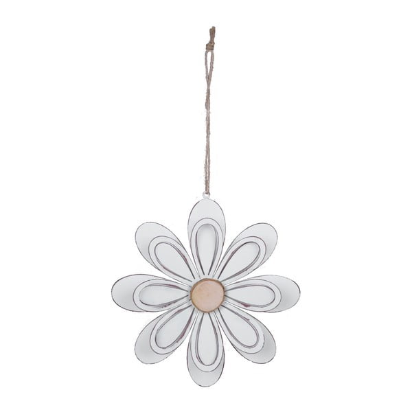 Nagyméretű, virág formájú függő dekoráció fémből, ø 17 cm - Ego Dekor