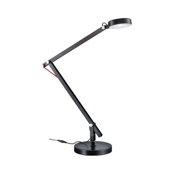 Fekete LED asztali lámpa hajlítható szerkezettel (magasság 90 cm) Amsterdam – Trio