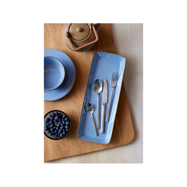 Matt ezüstszínű acél evőeszköz készlet 16 db-os – Bitz-image-4