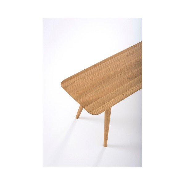 Stafa tömör tölgyfa pad, hossza 140 cm - Gazzda-image-2