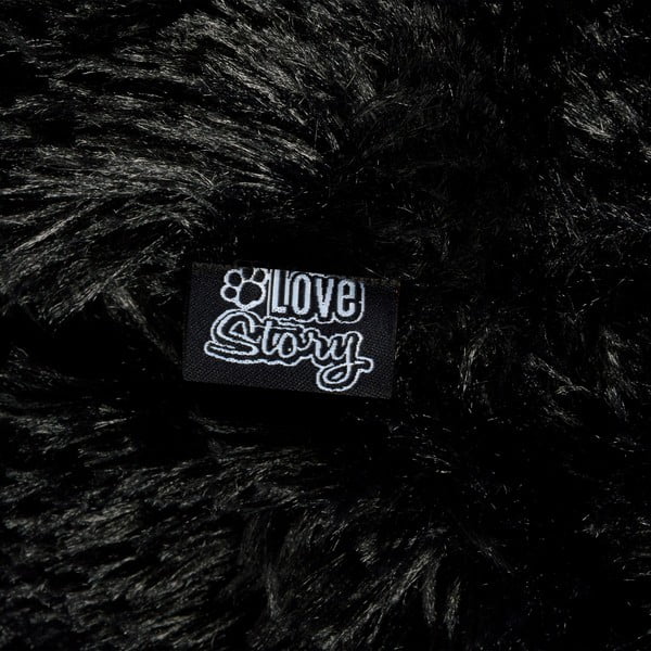 Fekete fekhely kutyáknak ø 75 cm – Love Story-image-3