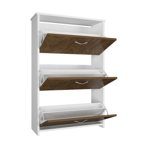 Triplex barna háromajtós cipősszekrény-image-3