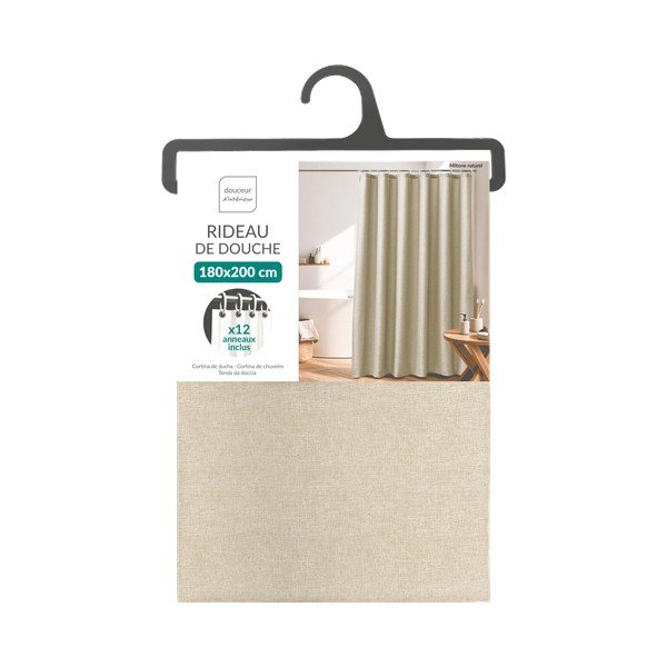 Bézs függöny 180x200 cm Miltone – douceur d'intérieur-image-2