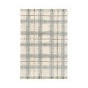 Krémszínű-zsályaszínű mosható-kézi szövésű pamut szőnyeg 140x190 cm Tartan Blue Sage – Lorena Canals