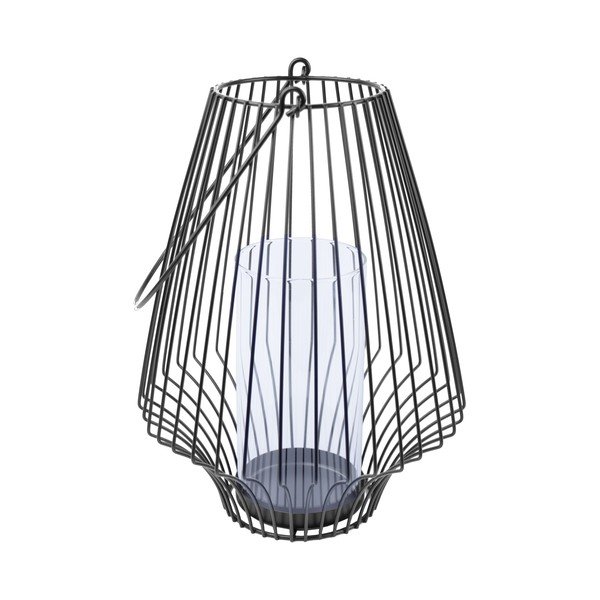 Fém lámpás (magasság 34 cm) – Ego Dekor