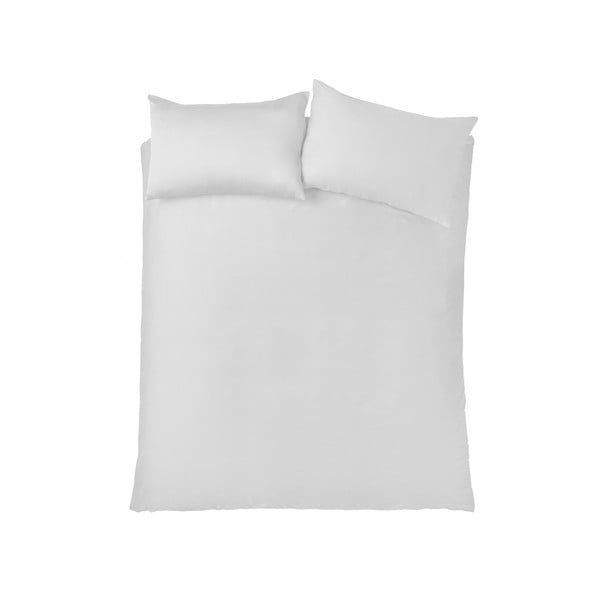 Fehér kétszemélyes-hosszabbított pamut-szatén ágyneműhuzat 230x220 cm Cotton Sateen – Bianca