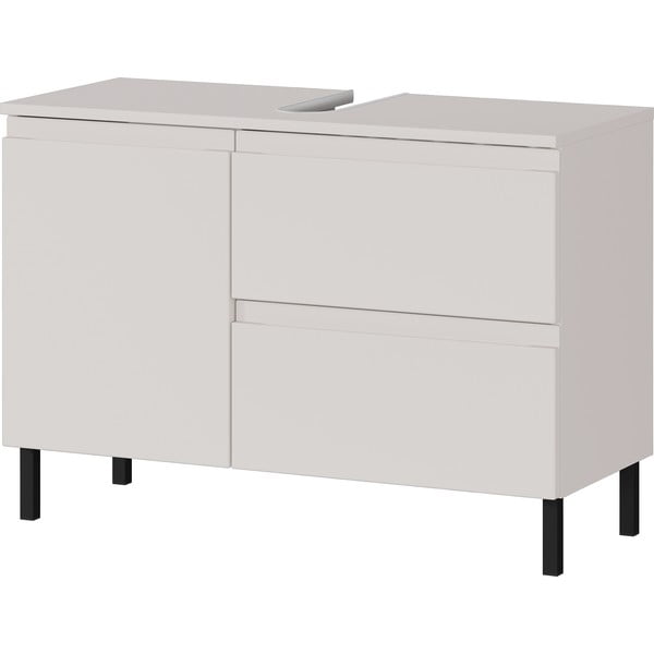 Krémszínű alacsony mosdó alatti szekrény 80x56 cm Salinas – Germania