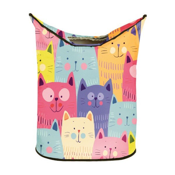 Cats in Colours tárolókosár, 60 l - Butter Kings-image-1
