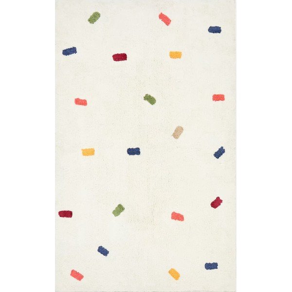 Krémszínű pamut gyerek szőnyeg 150x200 cm Epifania – Kave Home