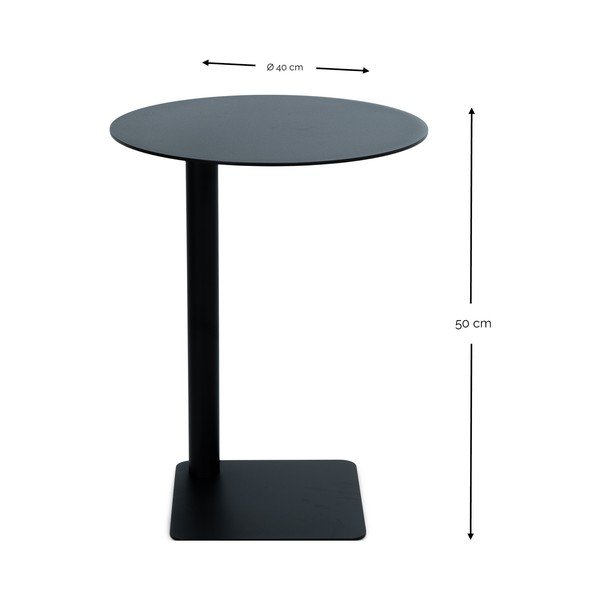 Acél kerek tárolóasztal ø 40 cm Sunny – Spinder Design-image-3