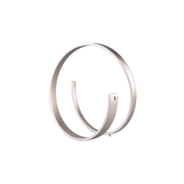 Szürke LED asztali lámpa hangvezérléssel-mobil alkalmazás vezérléssel, fém búrával (magasság 45 cm) Cinardi – CINQUE-image-1