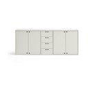 Krémszínű komód 197x80x40 cm Wally – Teulat