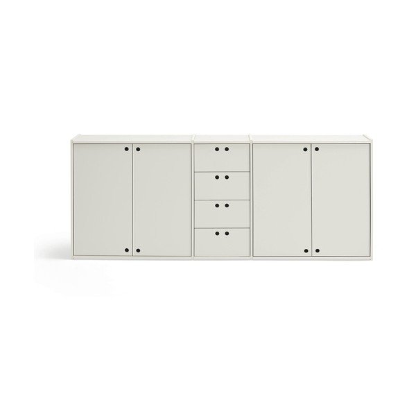 Krémszínű komód 197x80x40 cm Wally – Teulat
