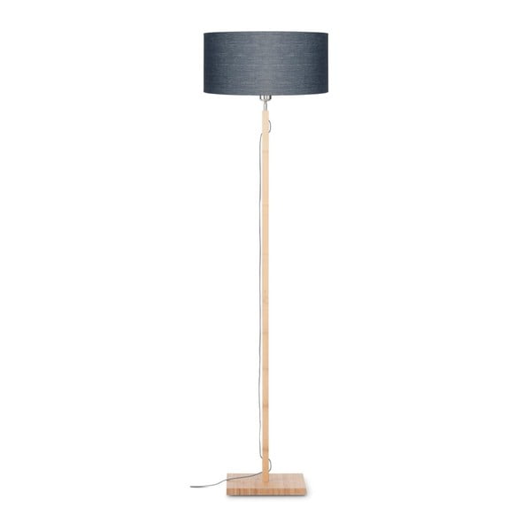 Fuji állólámpa sötétszürke búrával és bambusz lámpatesttel - Good&Mojo
