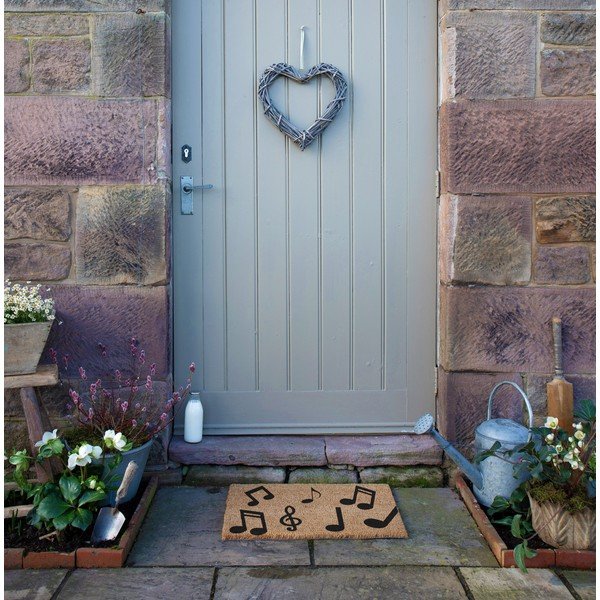 Kókuszrost lábtörlő 40x60 cm Music Notes – Artsy Doormats-image-2